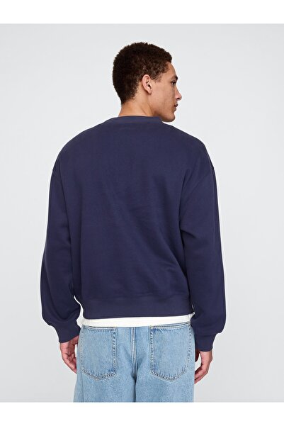 GAP Erkek Kırmızı Gap Logo Vintage Soft Fleece Sweatshirt