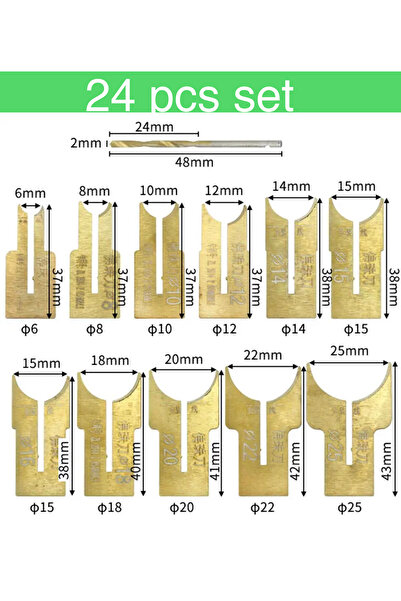 BGA 24 pcs Marangoz buda boncuk matkap ucu freze karbür cnc premium Router bit set 24 pcs
