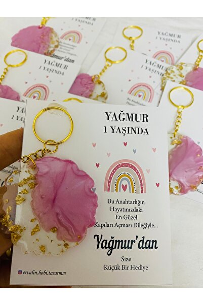 Mavi tırtıklı anahtarlık (10 adet)