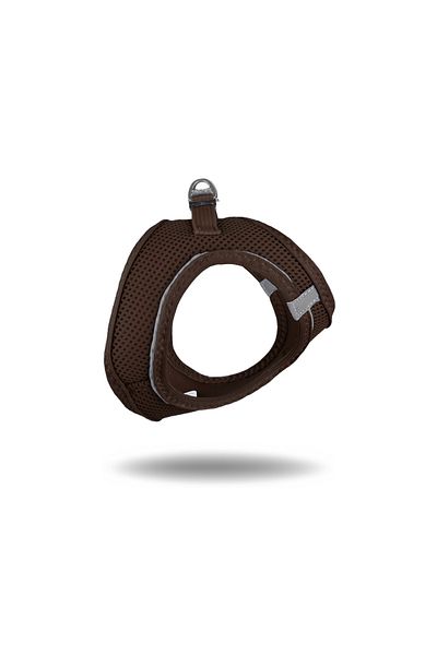 Tailpetz Air-Mesh Brown Cat Breast Collar - Soft, Breathable, and Durable