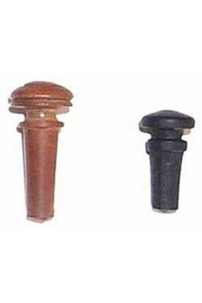 VALENCIA Veb100E44 Violin Tail Binding Button, Ebony, Scale 4/4 (4/4) Violin Tail Binding Button