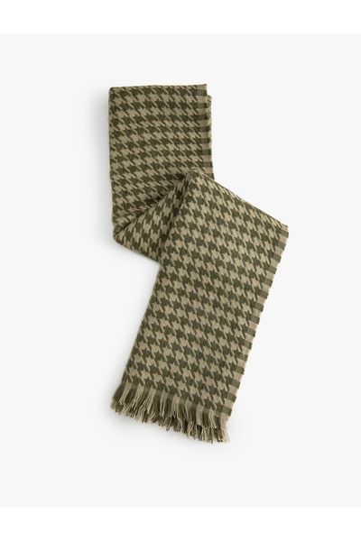 Koton Textura moale și model de picior de gală cu ciucuri