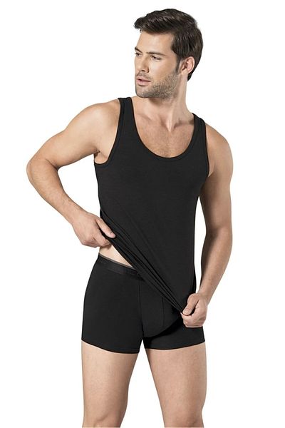 Pierre Cardin Men's Black Dowry Athlete and Boxer Set of 2, Modal & Cotton & Lycra, Boxed. Ro1.Ze.4.Elt.0.
