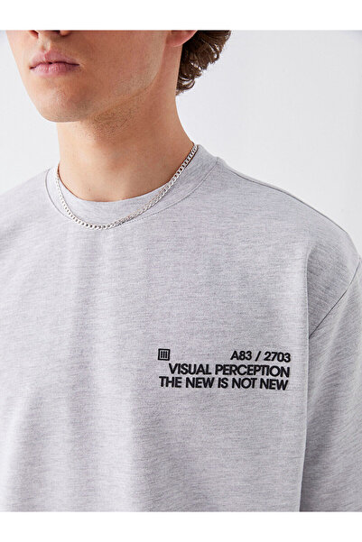 LC Waikiki Ανδρικό φούτερ με κοντό μανίκι Lcwk Crew Neck