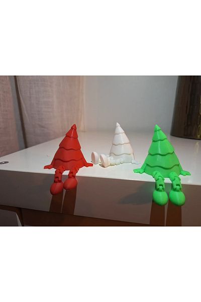 ARES CRAFT 3 Pieces Sitting Pine Tree for Christmas