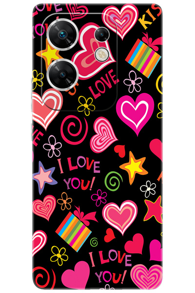 Ceppare İnfinix Zero 30 4G (X6731B) Uyumlu Kılıf Desen Baskılı Silikon Kıss L...
