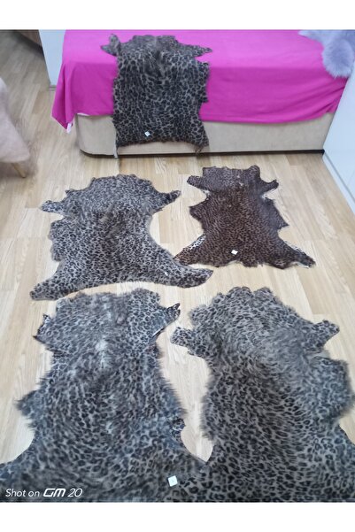 hoaryage HAKİKİ DERİ DEKORLUK RENGARENK UZUN TÜYLÜ TOSKANA KUZU POSTU , YOLLU...