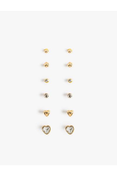 Koton Stone Detailed Ball Earring Set