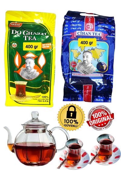 cihan tea Do Ghazal Tea & Cihan Tea (2 Pieces)