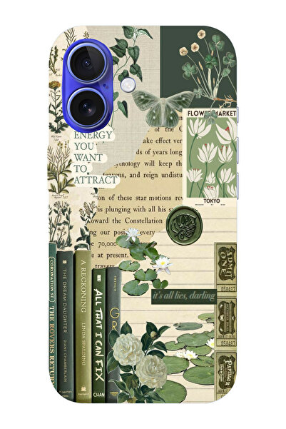 moonset Iphone 16 Uyumlu Be The Energy Kolaj Tasarımlı Baskılı Şeffaf Telefon...