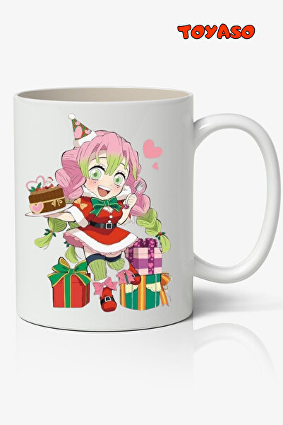 Toyaso شيطان القاتل شيطان يقطع ميتسوري أنيمي السنة الجديدة - كوب أبيض، هدية لصديق الحبيب