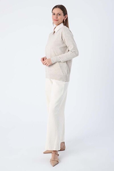 ALLDAY Stone V-Neck Knitwear Sweater