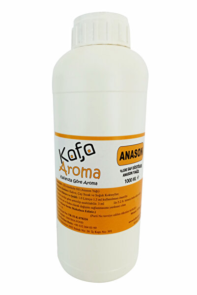 Kafa Aroma Saf kristal Anason Yağı Özel Distile Anason 1000 ML