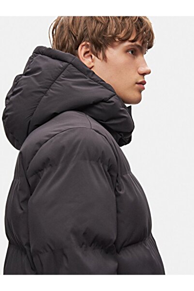 Ltb Kapüşonlu Şişme Siyah Mont