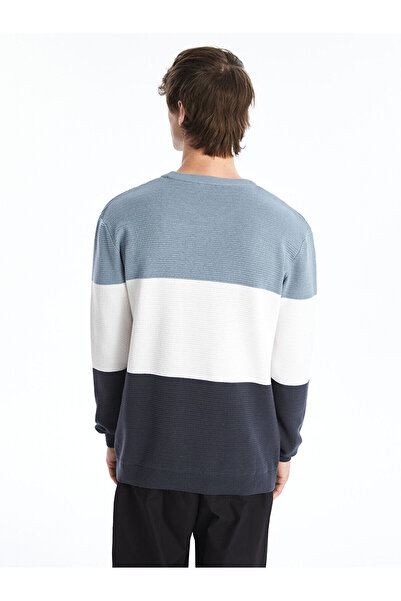 LC Waikiki Ανδρικό πλεκτό πουλόβερ με μακρυμάνικο λαιμόκοψη