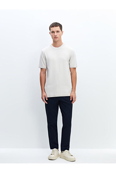 LC Waikiki Ανδρικό πλεκτό πουλόβερ με λαιμόκοψη με κοντό μανίκι