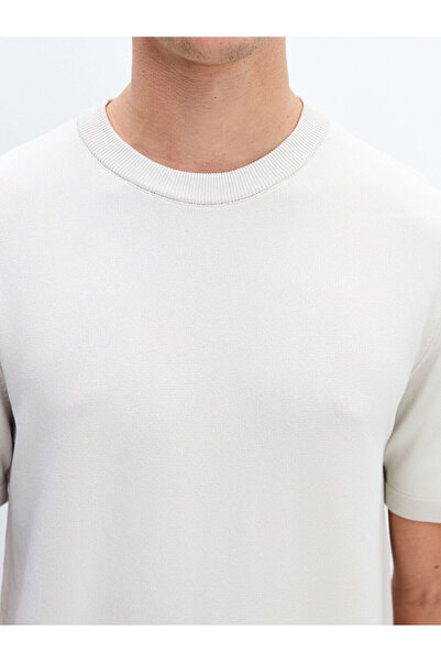 LC Waikiki Ανδρικό πλεκτό πουλόβερ με λαιμόκοψη με κοντό μανίκι