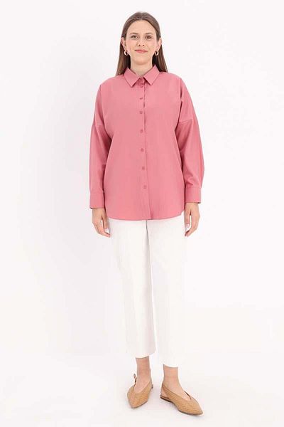 ALLDAY Light Rose-Oversize Basic Shirt