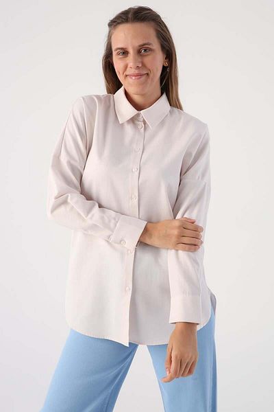 ALLDAY Light Pink-Oversize Basic Shirt