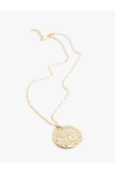 Koton Charm Detailed Geometric Textured Necklace