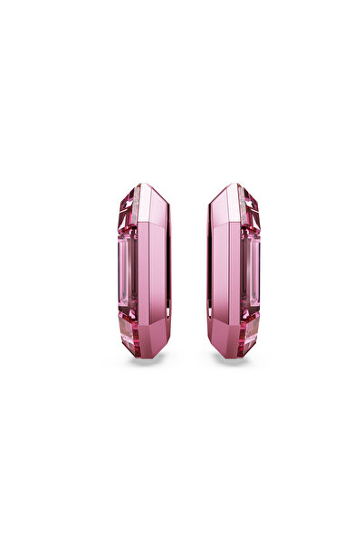 Swarovski Lucent halka küpeler, Sekizgen şekil, Küçük, Pembe