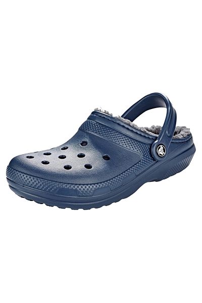 Crocs Sandale Gefütterter Clog mit flauschigem Futter und Fersenriemen