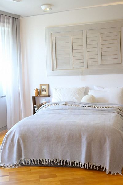 Koza Mix towel Gray Double Fringed Bedspread/Pique 200 X230 cm