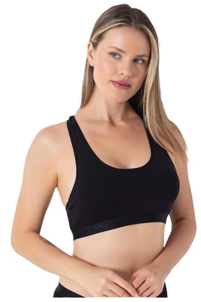 Miss Blue Moon Γυναικείο Μονό Basic Cotton Pad Athlete Rambo Bustier 7777