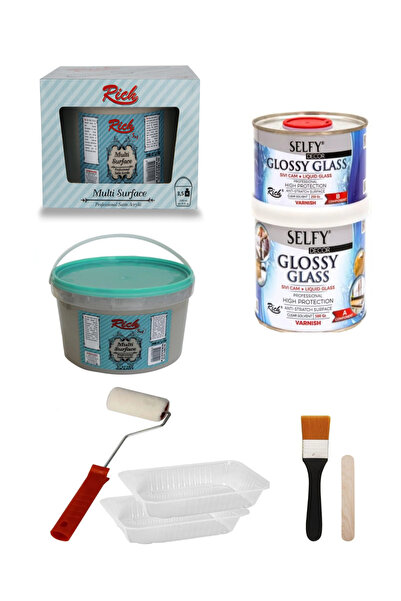 GLANCE Surface 3,5 Kg Granit Selfy Decor Glossy Glass 1000 500gr Balkon,teras...