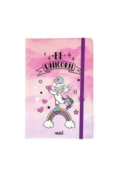 VUKİ Patterned Hard Cover Elastic Notebook A5