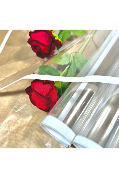 weloveis 5Sayfa-Beyaz Çerçeveli Şeffaf Çiçek Buket Kağıdı&Paketleme Mazemesi&Hediye paketi Lüks Mazeme