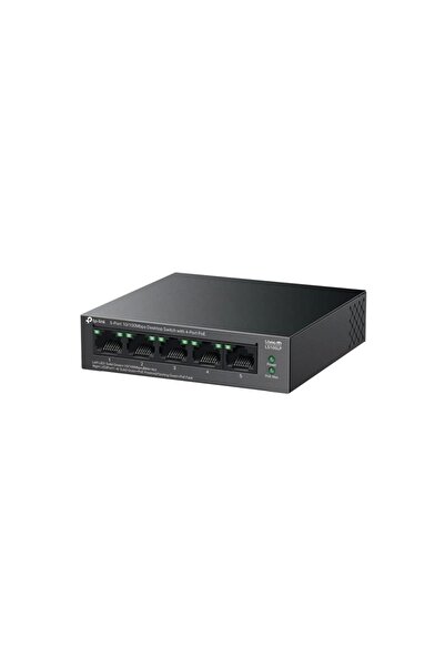 TP-LINK c-18 LS105LP 5-Port 10/100Mbps 4 Port PoE 41W Güç 250m PoE Mesafesi Metal Kasa Masaüstü Switch