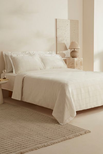 Karaca Home White Royale King Size Duvet Cover Set