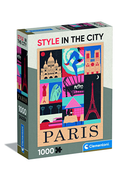 CLEMENTONI Puzzle Stili Şehir Paris 1000 Parça