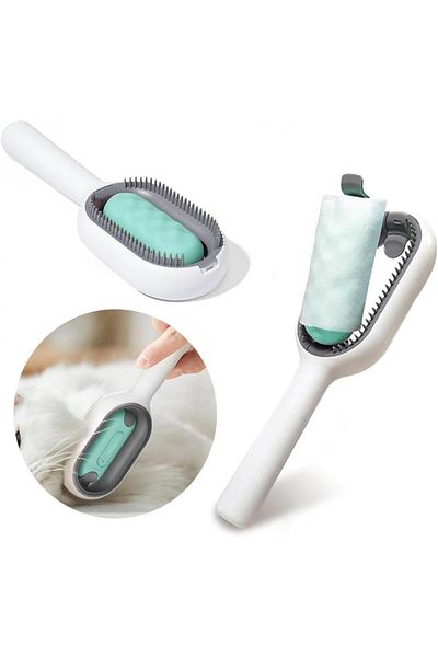 Polham Double Sided Steam Comb for Cat Dog, Pet Hair and Hair Comb, Animal Washing Comb