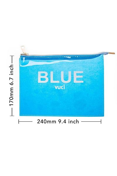 VUKİ Colorful Zippered Transparent File (A5)