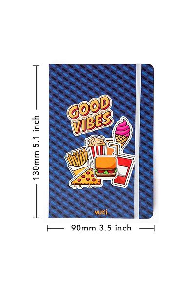 VUKİ Patterned Hard Cover Elastic Notebook A5
