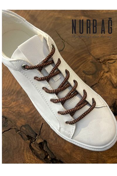 NURBAĞ DOKUMA Cat-bot Brown Bronze Glitter Laces 1 Pair 100 Cm Xc0002