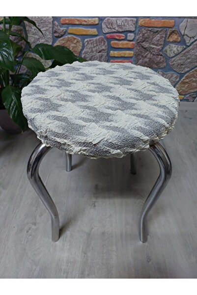 COVER TEKSTİL 4 Adet Tabure Kılıfı Jakar Kumaş