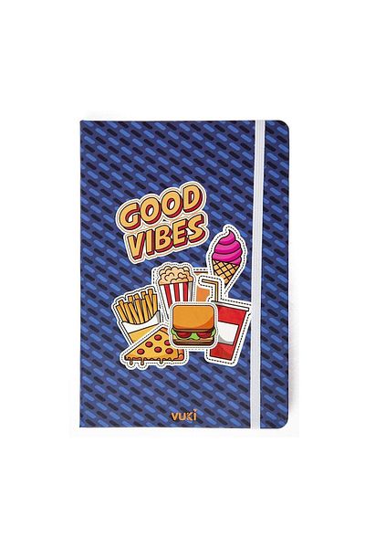 VUKİ Patterned Hard Cover Elastic Notebook A5
