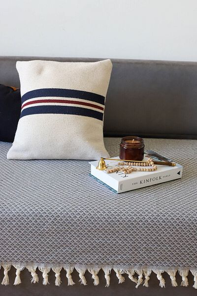Koza Mix towel Star Anthracite Seating Seat, Sofa Bed, Couch Cover/ Shawl 115X200 cm