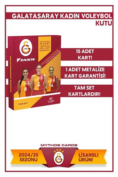 Galatasaray Women's Volleyball Full Set Season Cards - Box