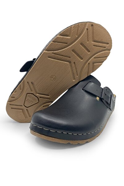 İncim Anatomik Ortopedik Hemşire Doktor Aşçı Terliiği Siyah Sabo Erkek Terlik