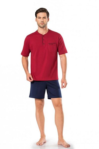 Pierre Cardin Set pijamale pentru bărbați din 3 piese - 100% bumbac, bumbac pieptănat WV53P.70C.25K