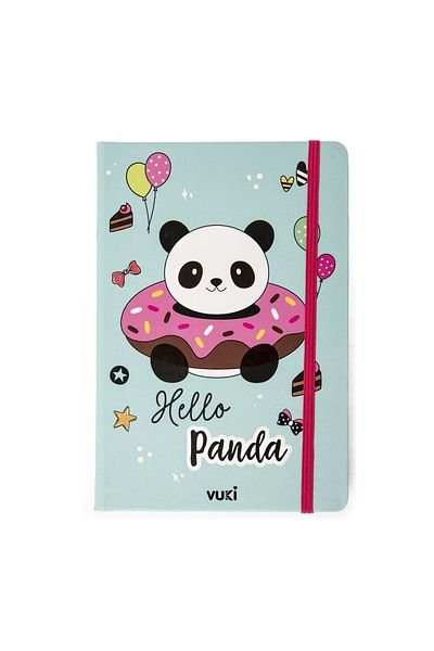 VUKİ Patterned Hard Cover Elastic Notebook A5