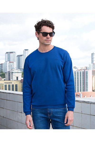 Masimar Men's Interlock Crew Neck Sweatshirt