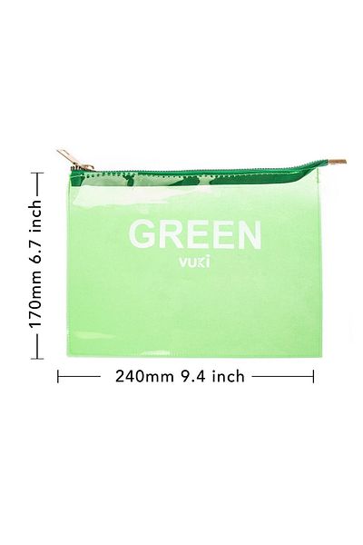 VUKİ Colorful Zippered Transparent File (A5)
