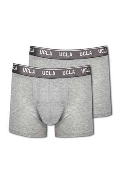 UCLA Pachet de 2 boxeri gri pentru bărbați Irvin