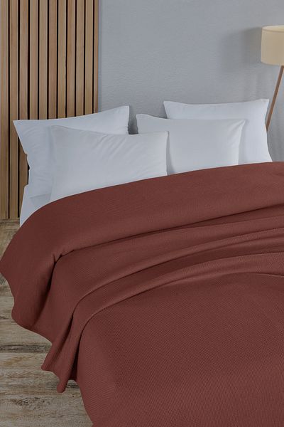 Evim Cotton Honeycomb Tile Multi-Purpose Bedspread Single - 160X230 cm