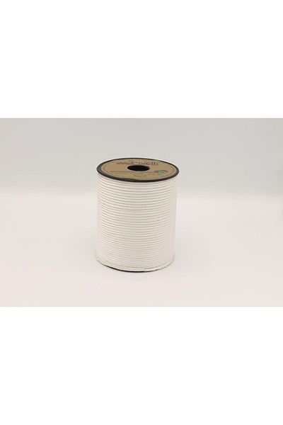 Biyelli Saten Ipli Biye Albă Gălbuie 13mm